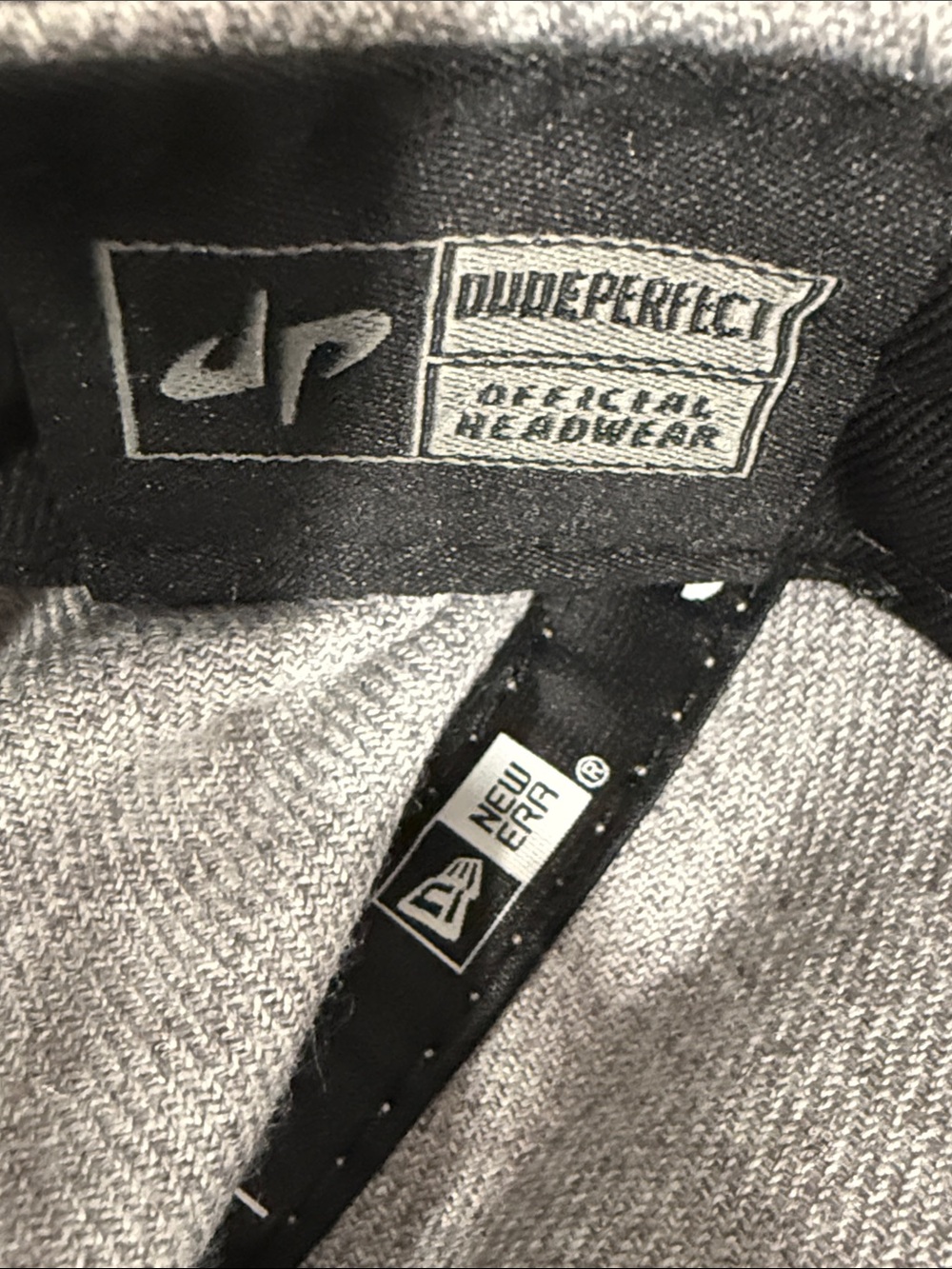 New Era x Dude Perfect Gray Heather and Black Flat-Brim Snapback Hat - Picture 11 of 11
